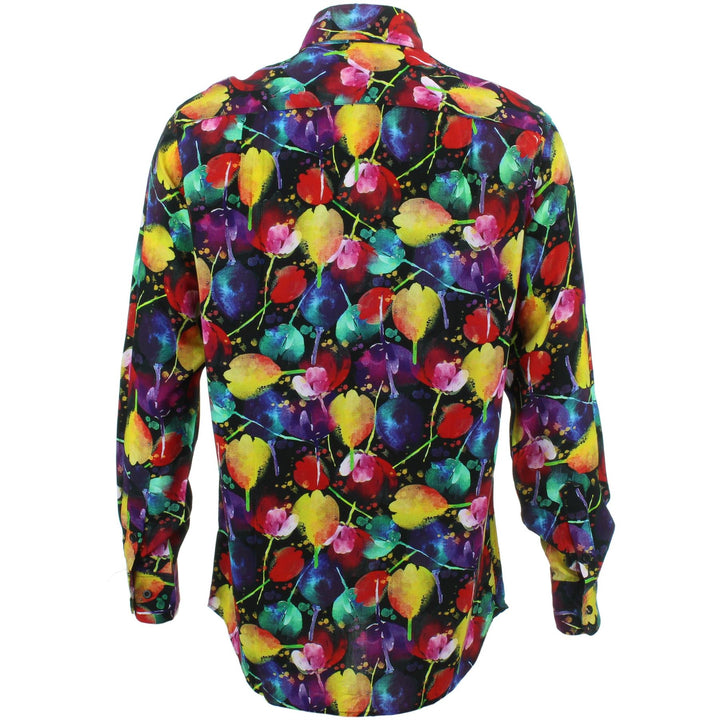 Regular Fit Long Sleeve Shirt - Tulips