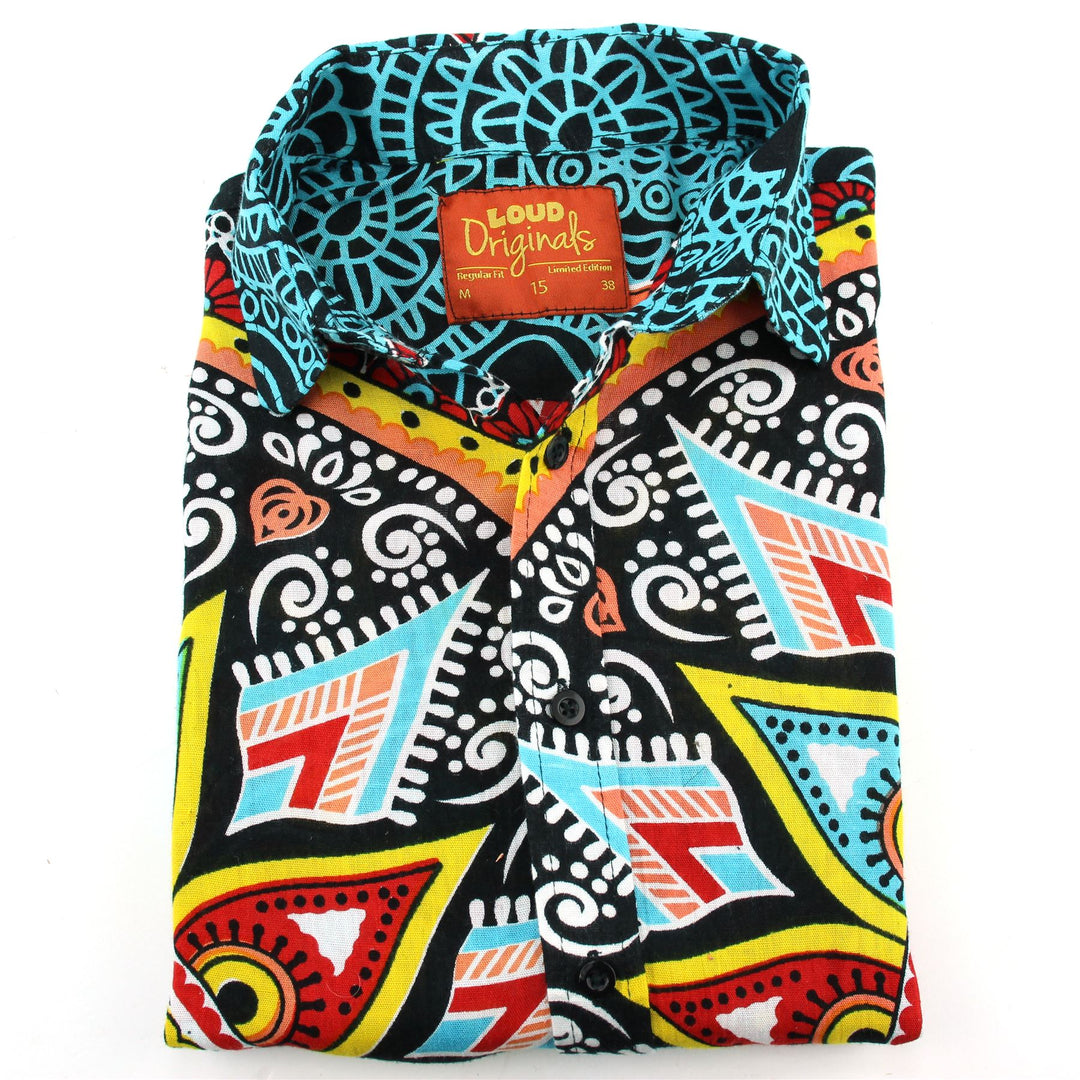 Regular Fit Short Sleeve Shirt - Carnival Mandala