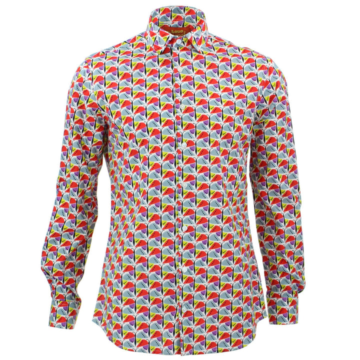 Slim Fit Long Sleeve Shirt - Butterflies