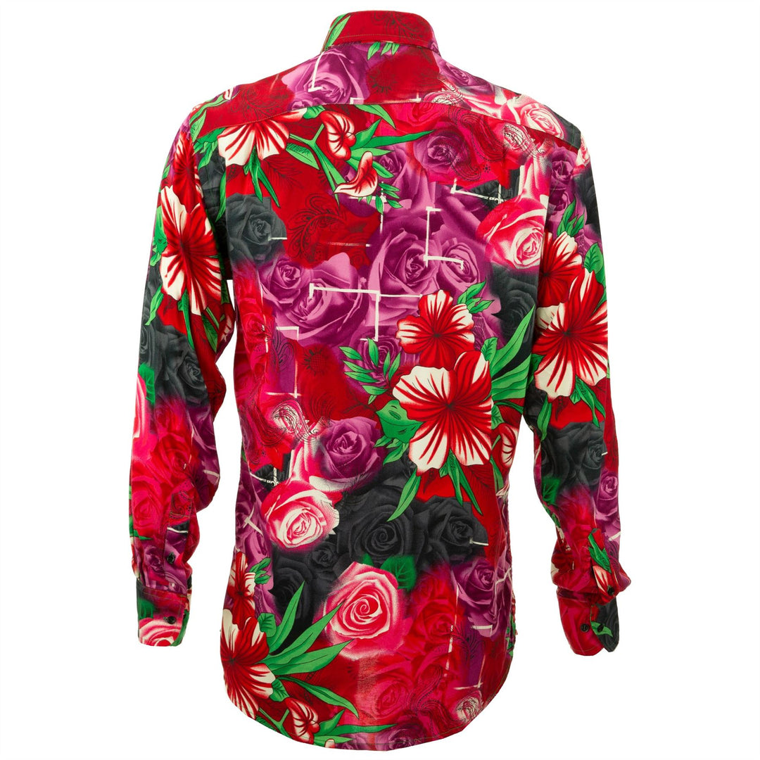 Regular Fit Long Sleeve Shirt - Roses