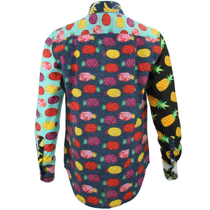 Regular Fit Long Sleeve Shirt - Random Mixed Panel - Fruity