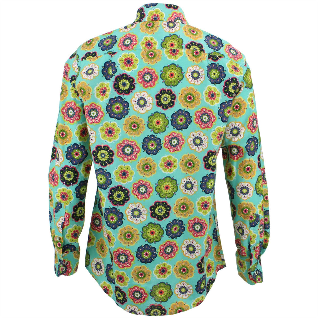 Regular Fit Long Sleeve Shirt - Geometric Floral