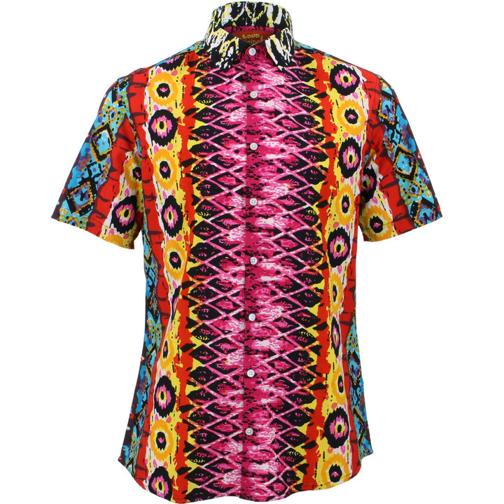 Regular Fit Short Sleeve Shirt - Psychedelic Snakeskin