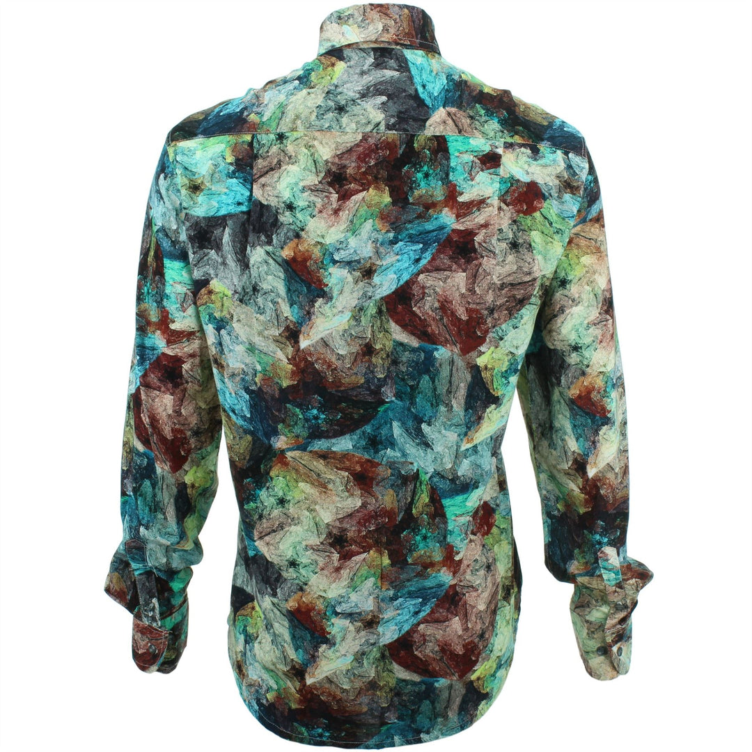 Regular Fit Long Sleeve Shirt - Oil Painting