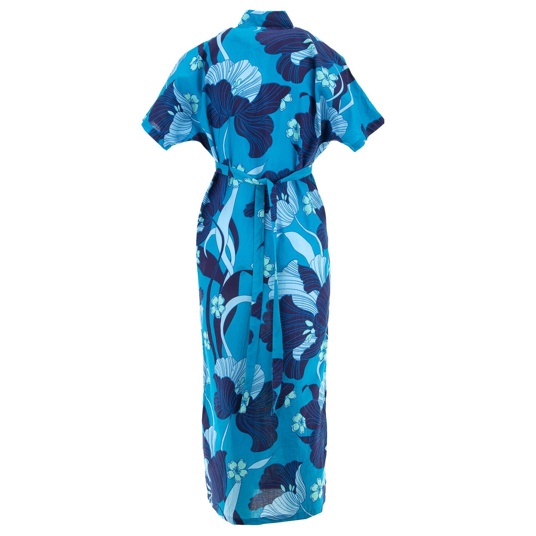 Mandarin Maxi Dress - Blue Dream