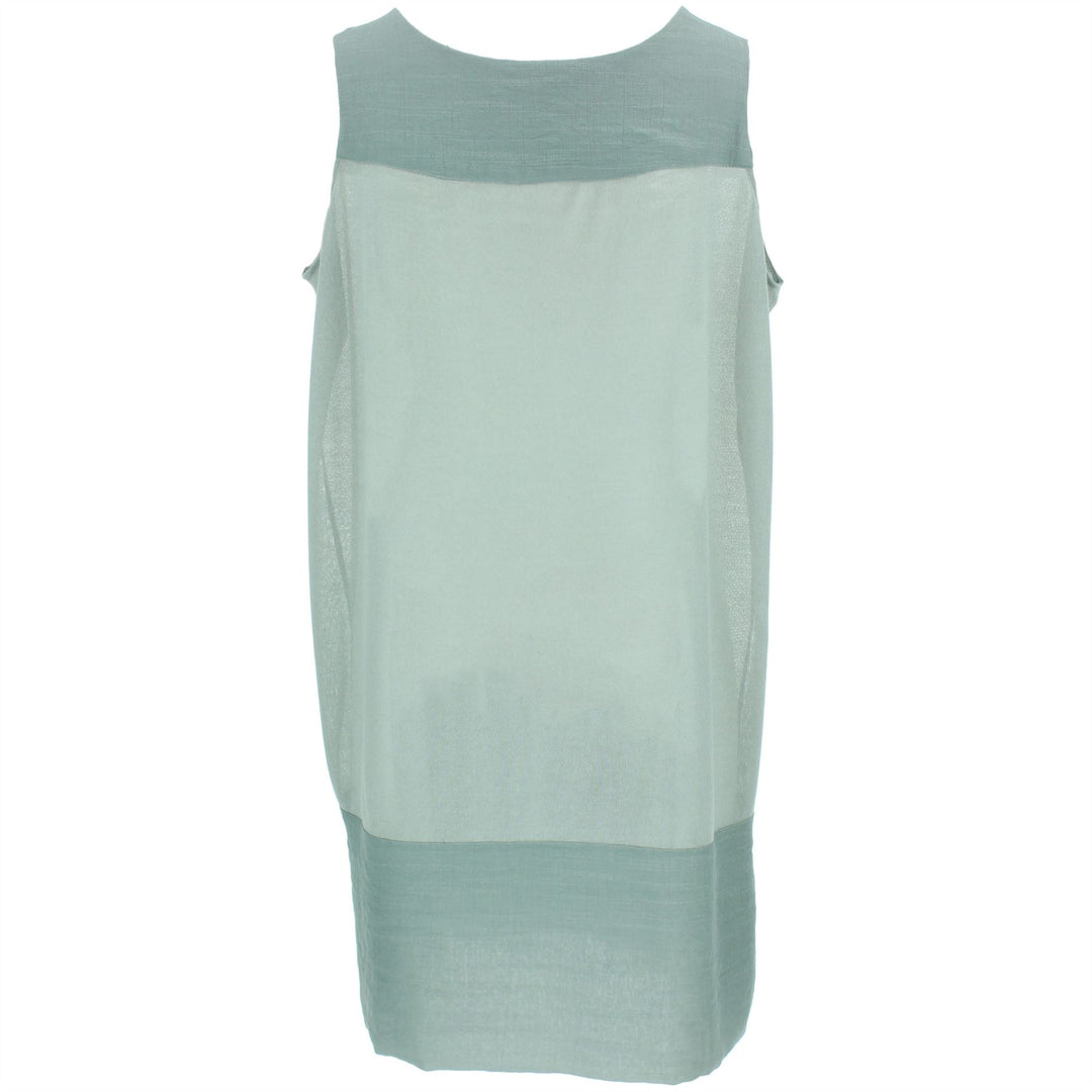 Sleeveless Shift Dress - Sea Green