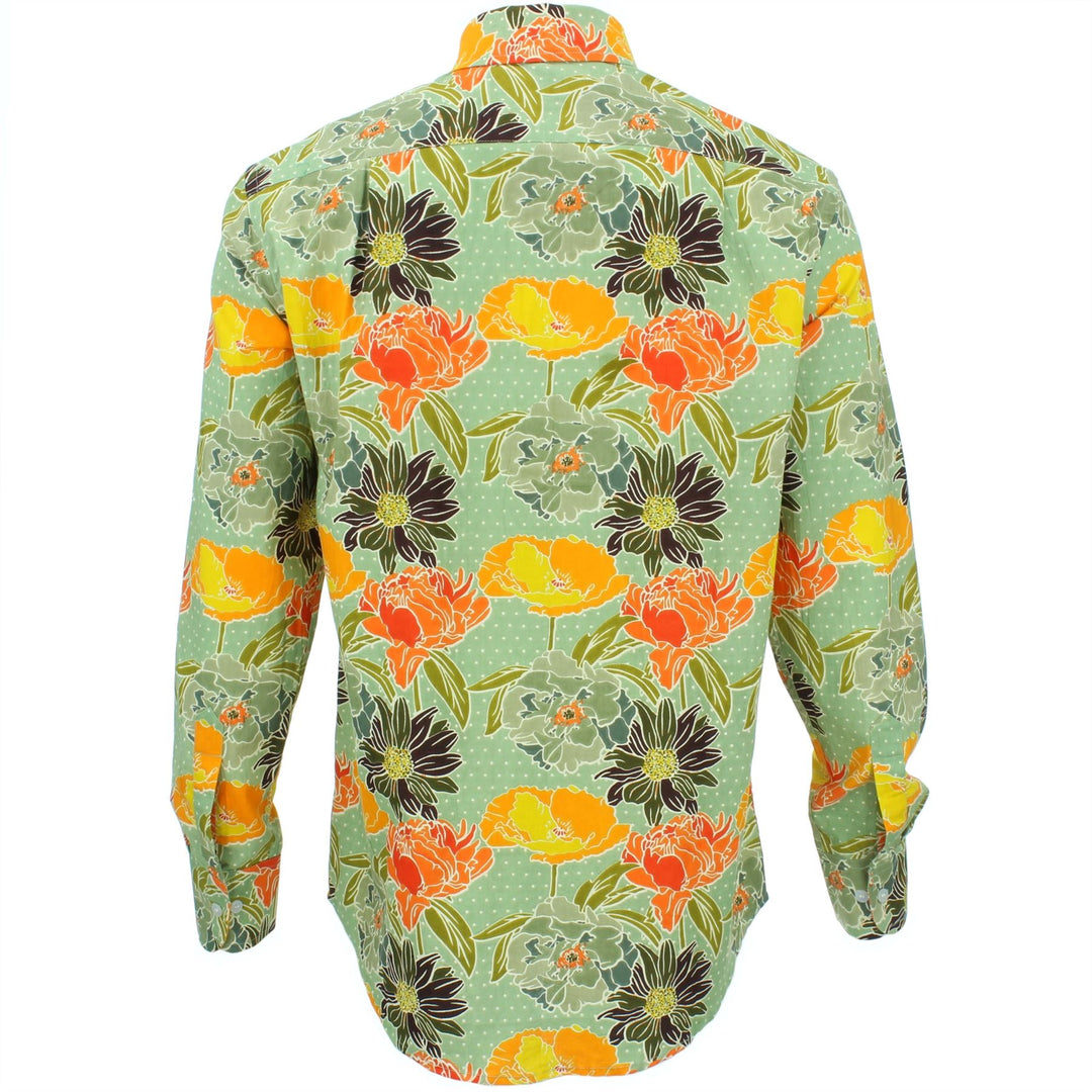 Regular Fit Long Sleeve Shirt - Polka Floral