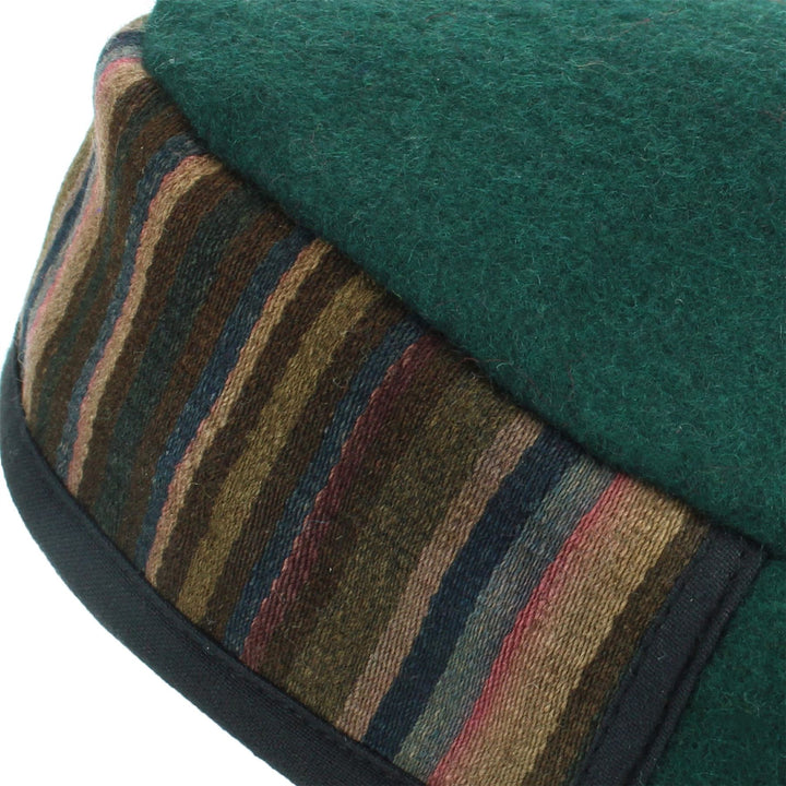 Nepalese Wool Smoking Hat - Green