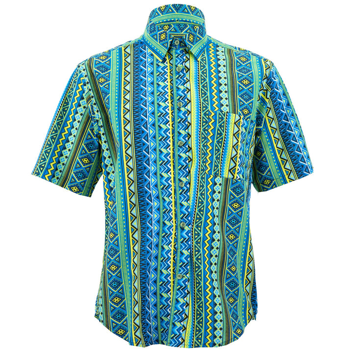 Regular Fit Short Sleeve Shirt - Aztec