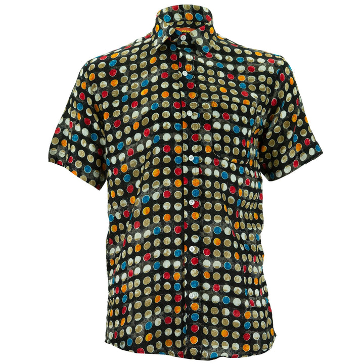 Regular Fit Short Sleeve Shirt - Spotty