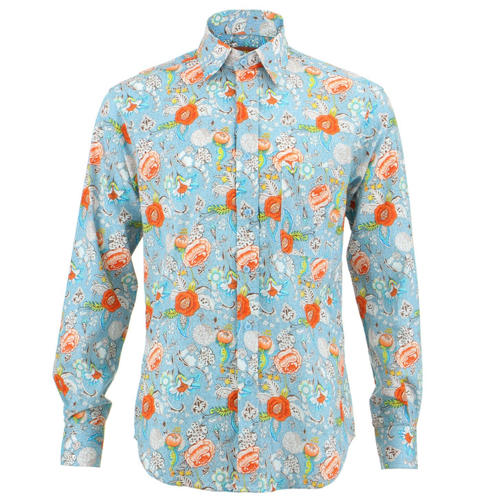 Regular Fit Long Sleeve Shirt - Jacobean Floral