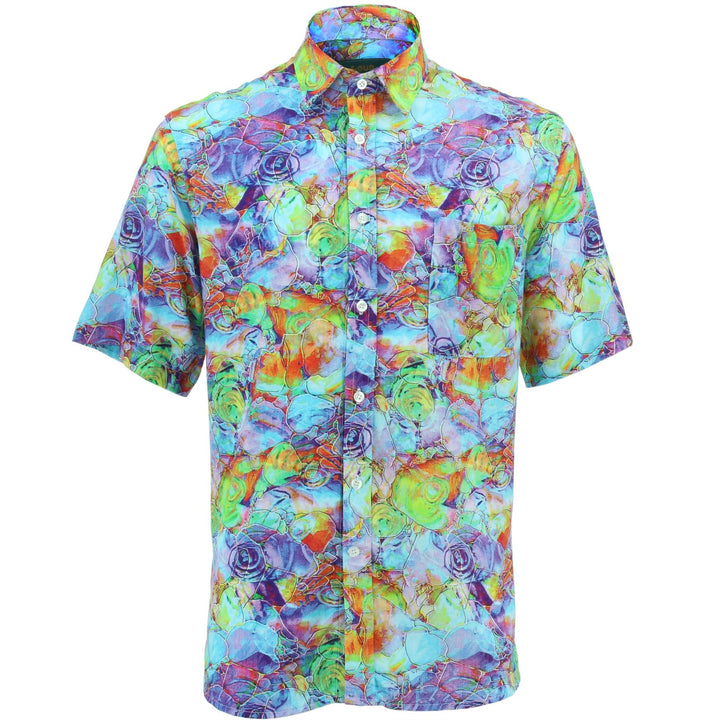 Regular Fit Short Sleeve Shirt - Oily Water