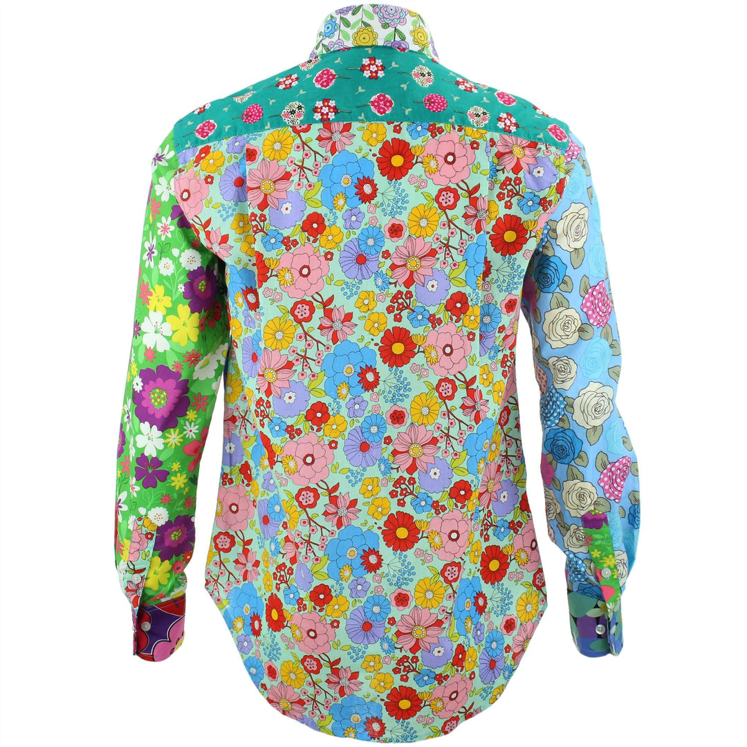 Regular Fit Long Sleeve Shirt - Random Mixed Panel - Floral