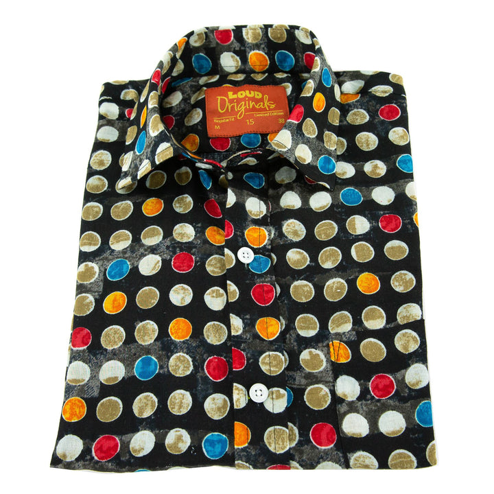 Regular Fit Short Sleeve Shirt - Spotty