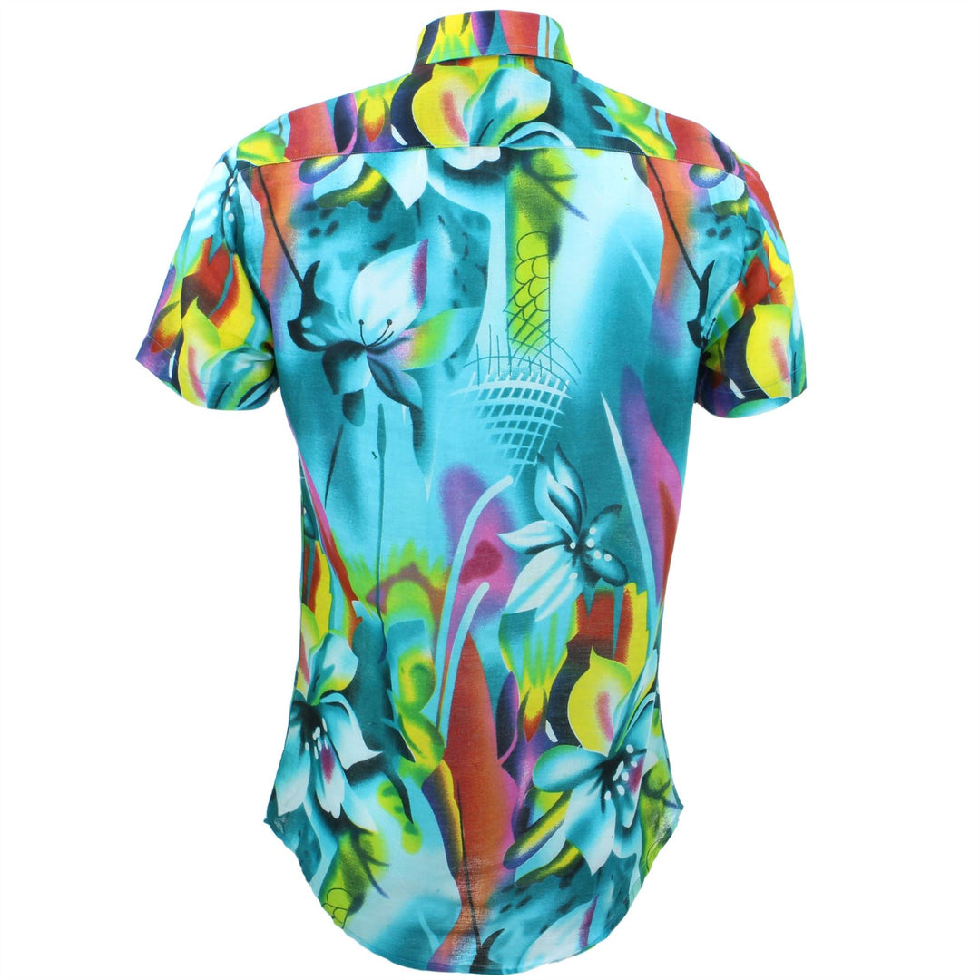 Tailored Fit Short Sleeve Shirt - Digital Lilys