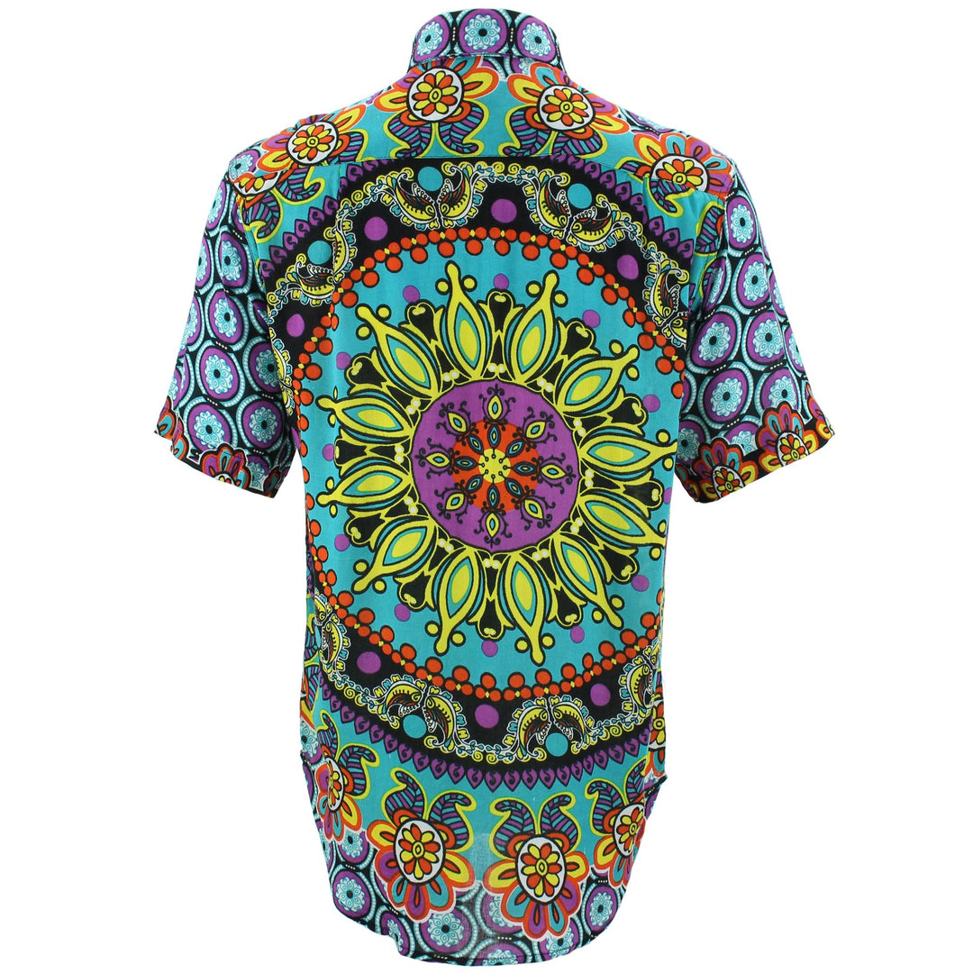 Regular Fit Short Sleeve Shirt - Carnival Mandala