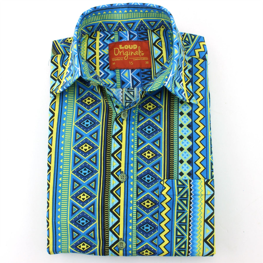 Regular Fit Short Sleeve Shirt - Aztec