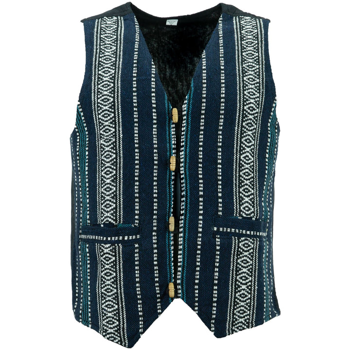 Cotton Canvas Waistcoat - Blue