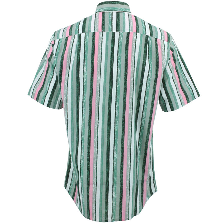 Regular Fit Short Sleeve Shirt - Bayadere Stripes