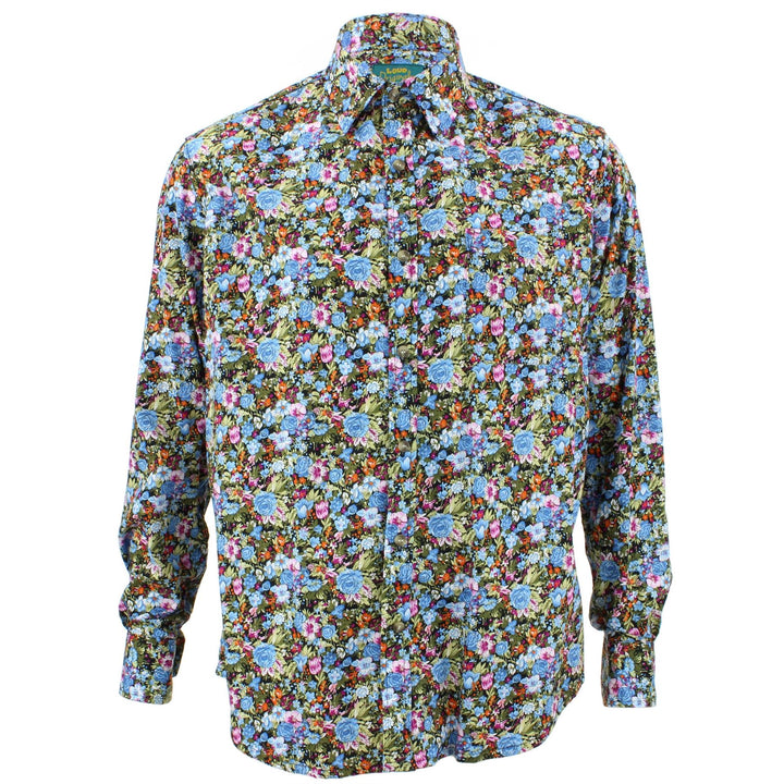 Tailored Fit Long Sleeve Shirt - Multi-coloured Floral