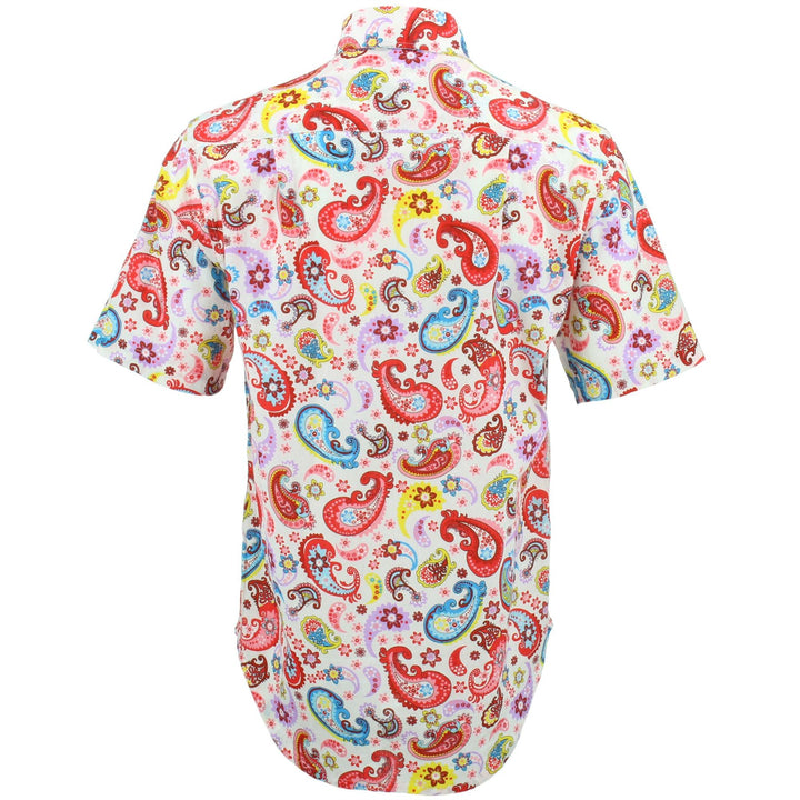 Regular Fit Short Sleeve Shirt - Paisley