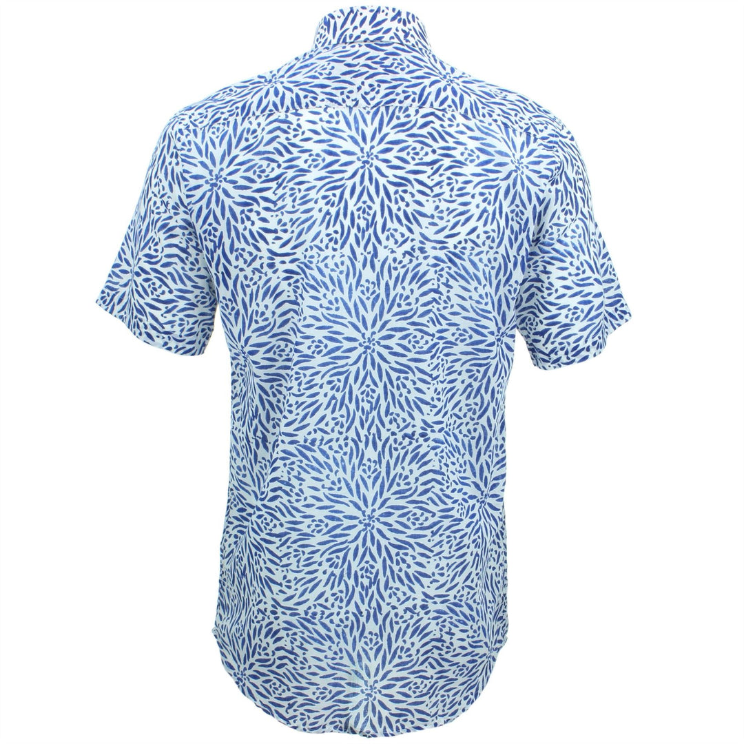 Tailored Fit Short Sleeve Shirt - Block Print - Stamen