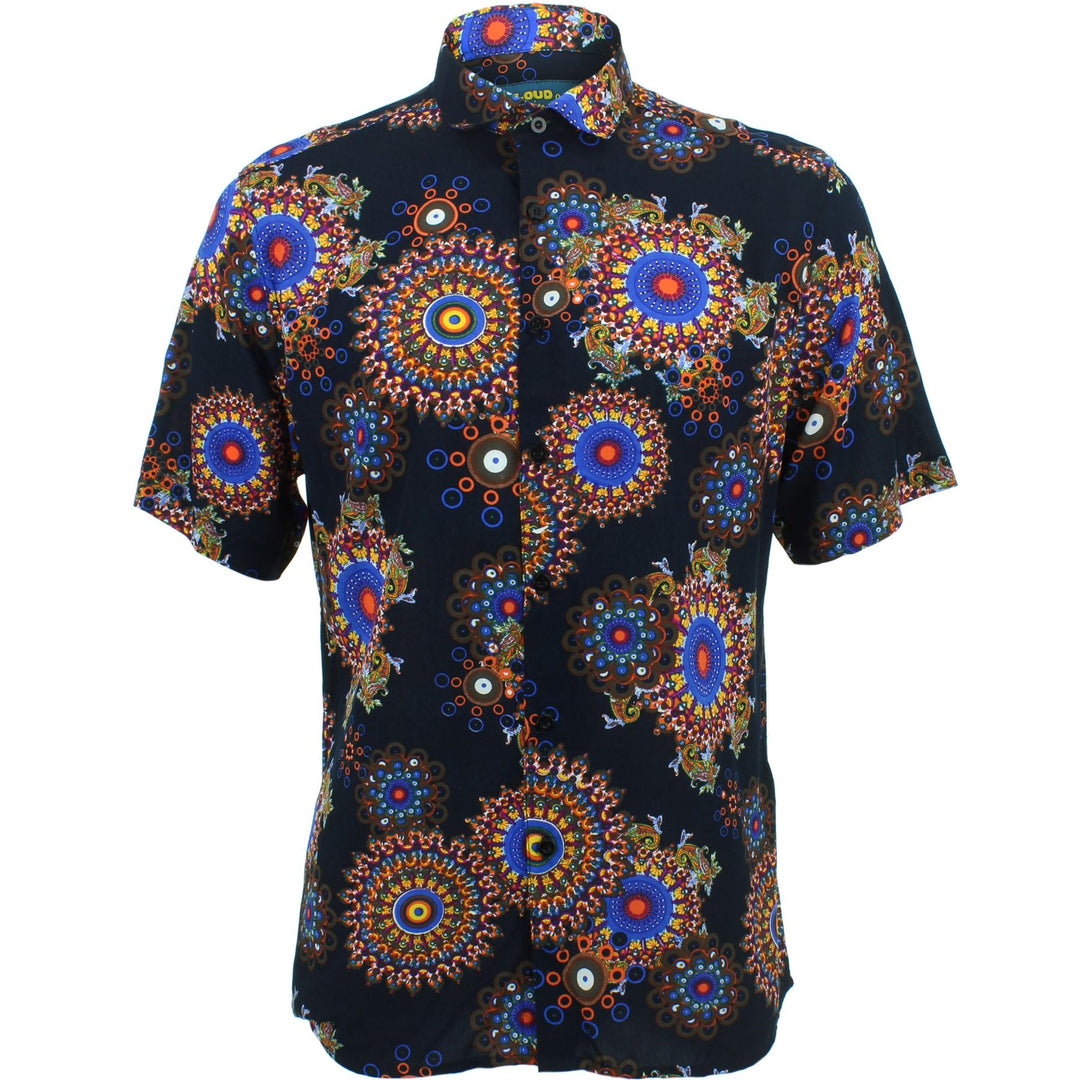 Slim Fit Short Sleeve Shirt - Fractal Suzani