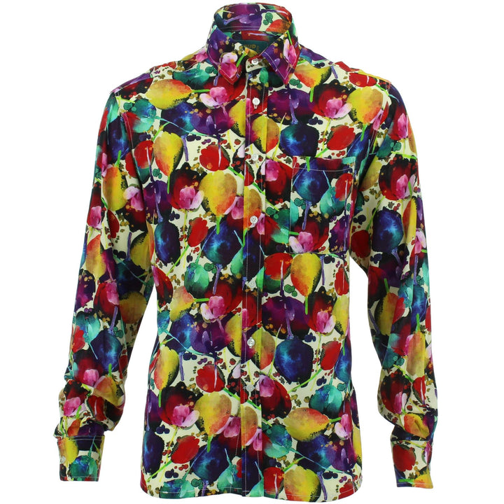 Regular Fit Long Sleeve Shirt - Tulips