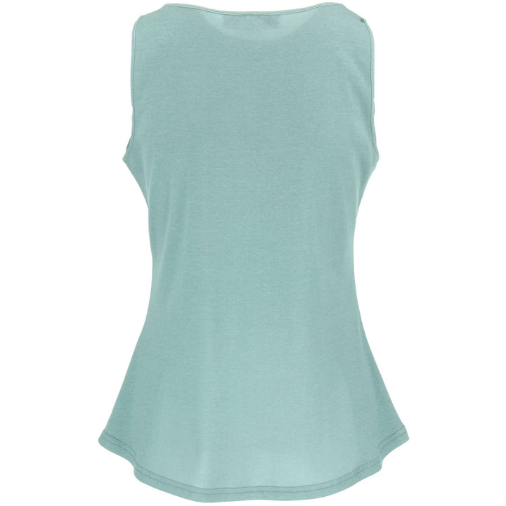 Sleeveless Jersey Top - Turquoise