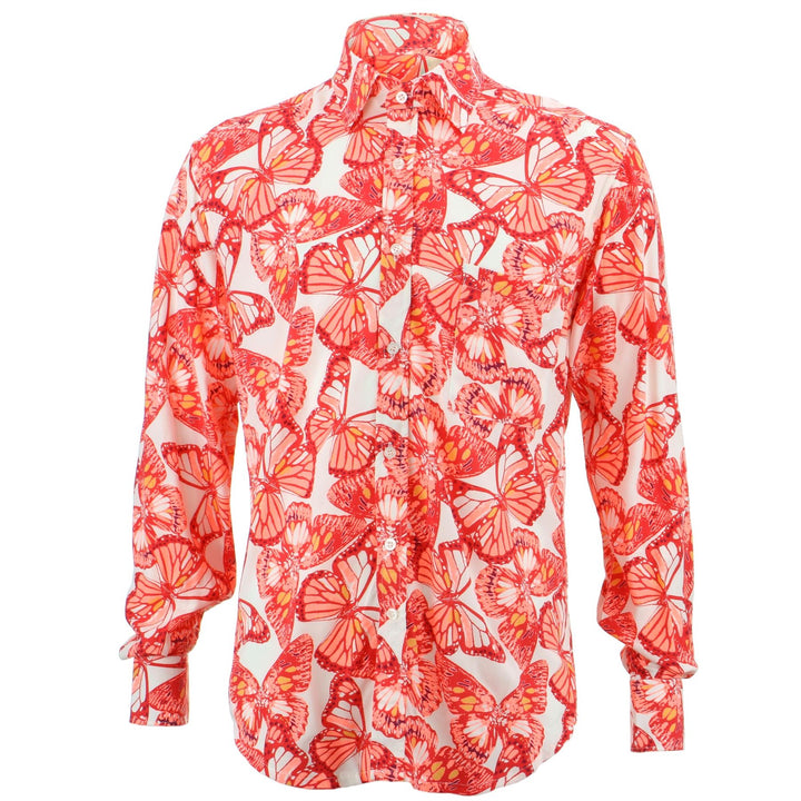 Regular Fit Long Sleeve Shirt - Butterflies