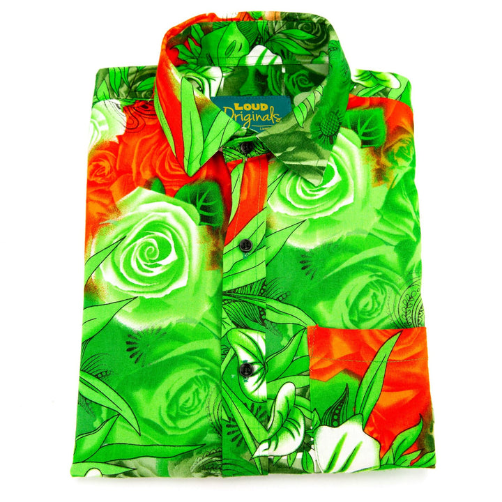 Regular Fit Long Sleeve Shirt - Roses