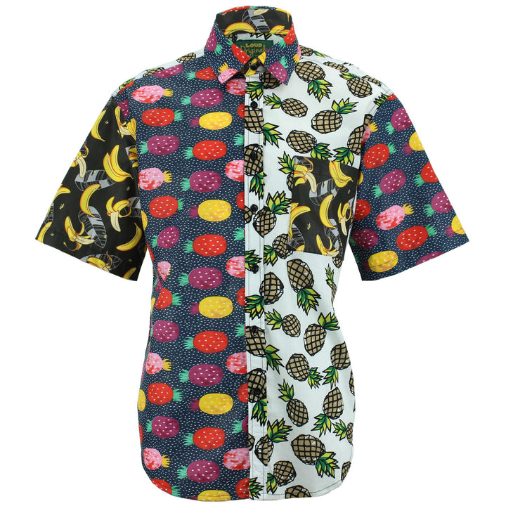 Regular Fit Short Sleeve Shirt - Random Mixed Panel - Fruit