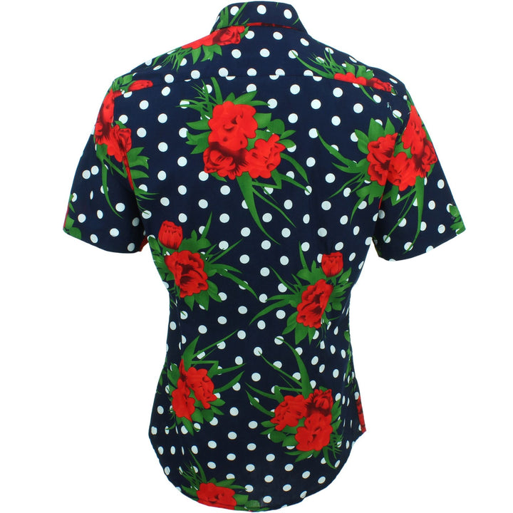 Slim Fit Short Sleeve Shirt - Polka Floral