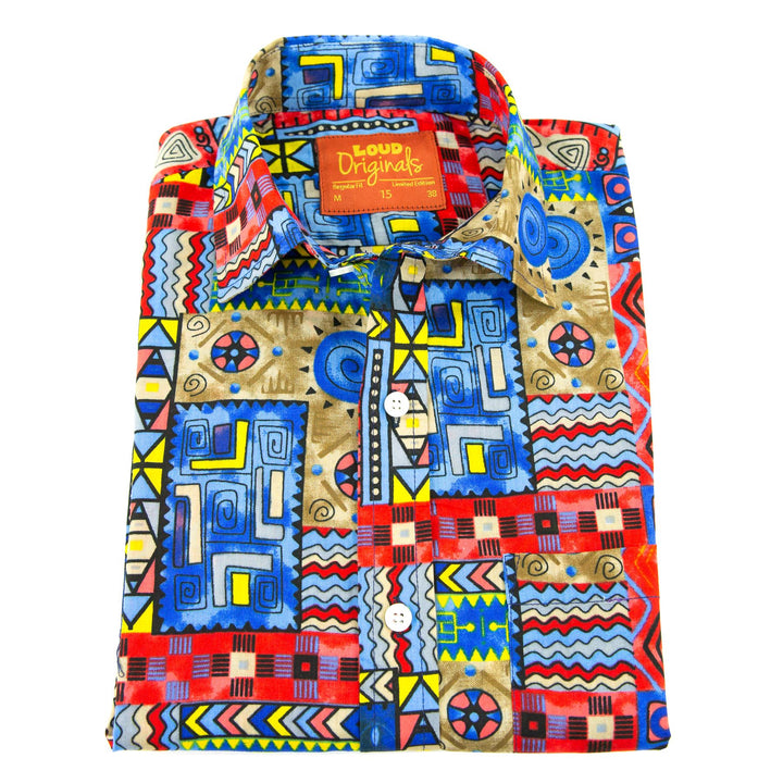 Regular Fit Short Sleeve Shirt - Aztec