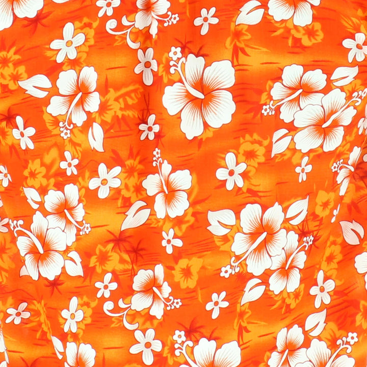 Short Sleeve Hawaiian Shirt - Orange