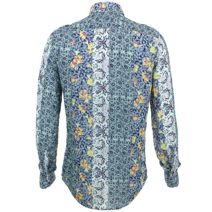 Tailored Fit Long Sleeve Shirt - Floral Stripe