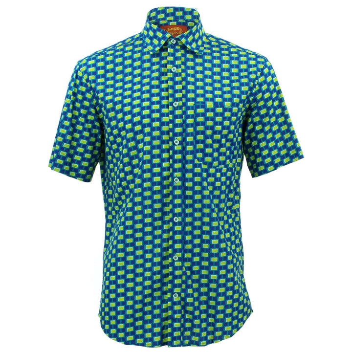 Regular Fit Short Sleeve Shirt - Square Chain