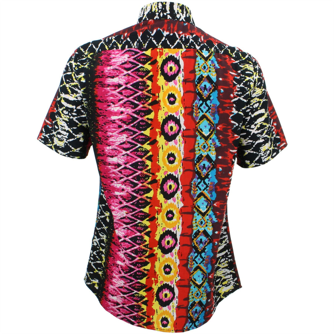 Regular Fit Short Sleeve Shirt - Psychedelic Snakeskin