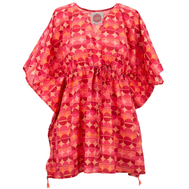 Beach Kaftan Cover-Up - Hot Sunset