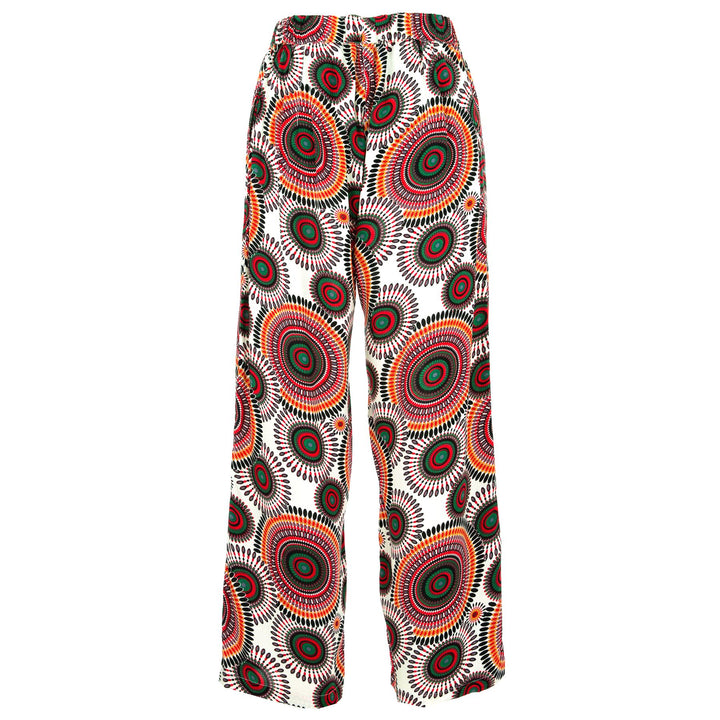 Loose Summer Trousers - Orange Circles