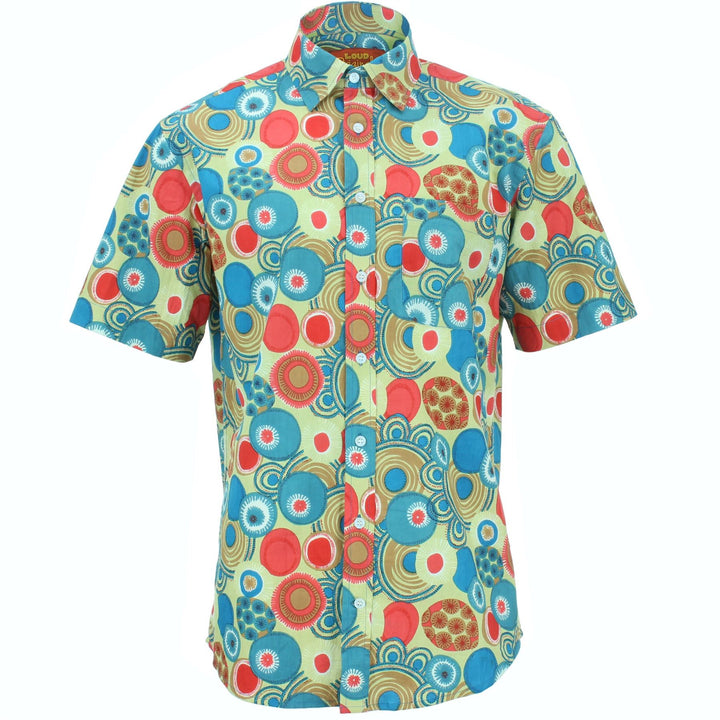 Regular Fit Short Sleeve Shirt - Swirls & Spheres