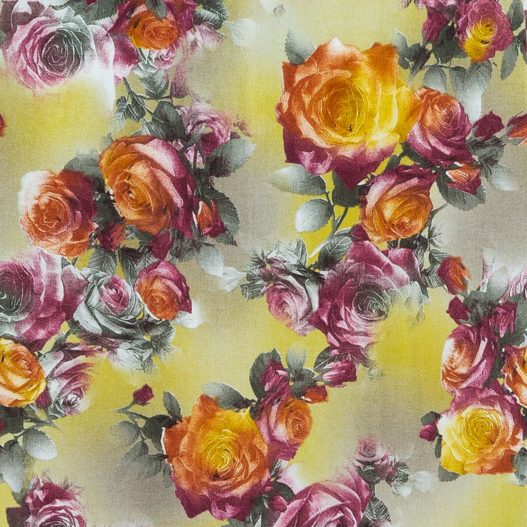 Regular Fit Long Sleeve Shirt - Sunset Roses