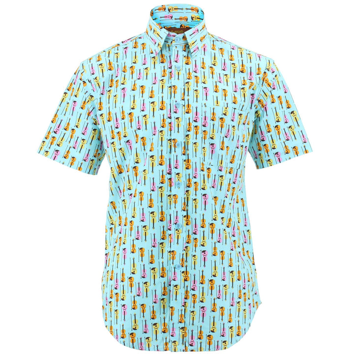 Regular Fit Short Sleeve Shirt - Violins