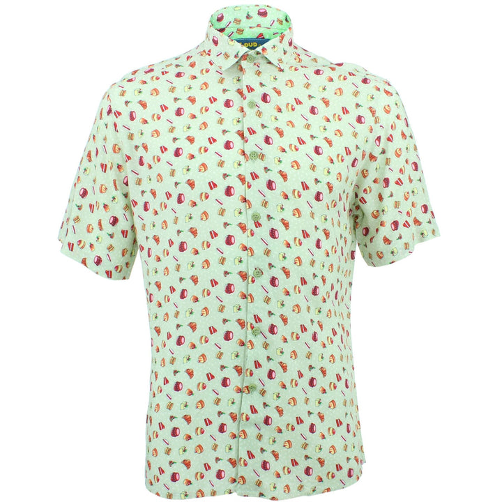 Slim Fit Short Sleeve Shirt - Afternoon Tea