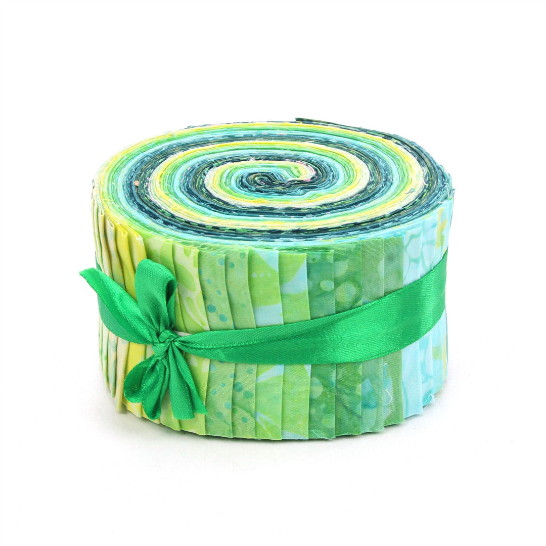 Jelly Roll - 40 Strips of 2.5" x 37" Cotton Batik