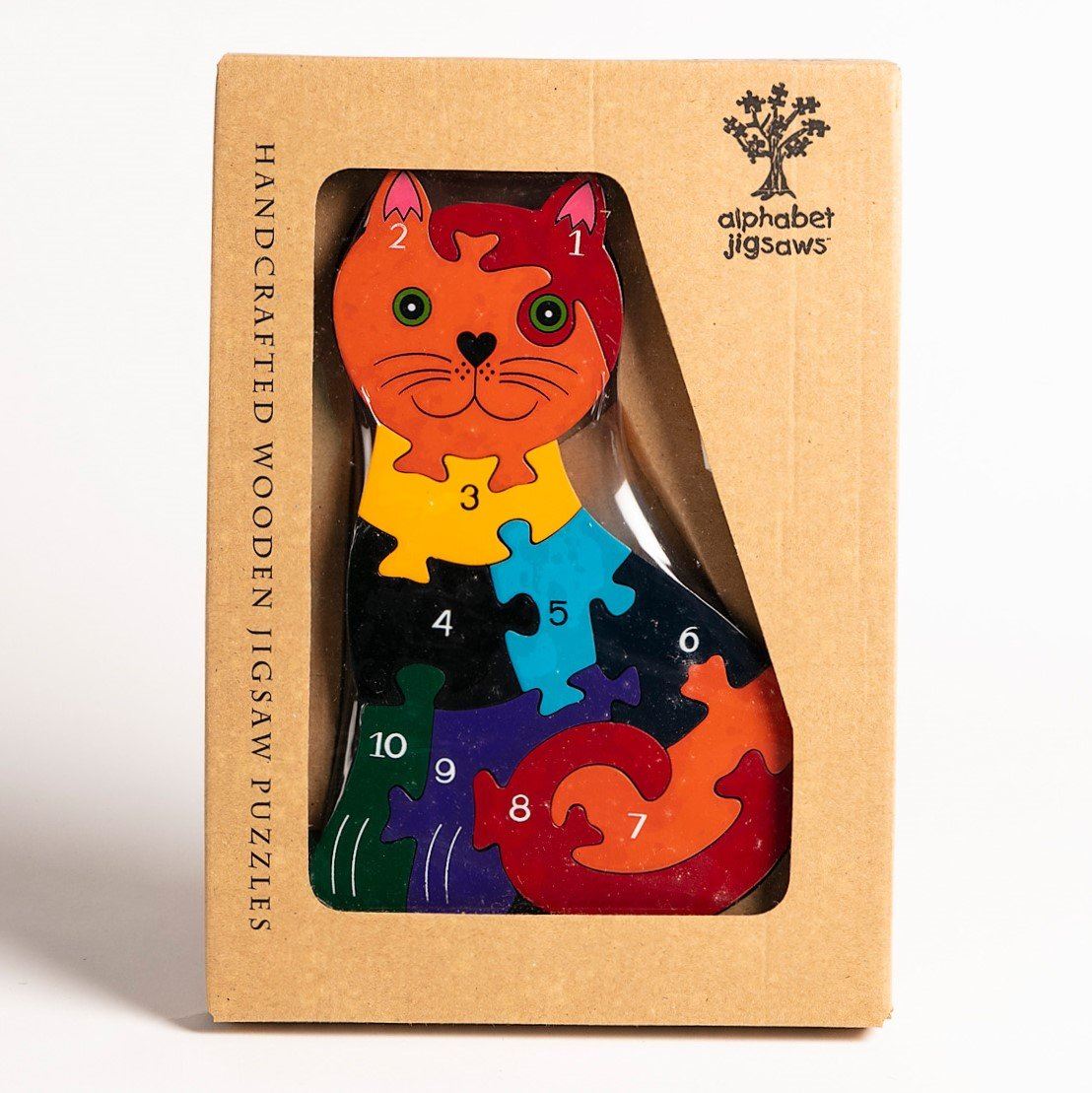 Wooden deals Cat Puzzle 10” Wide Signed