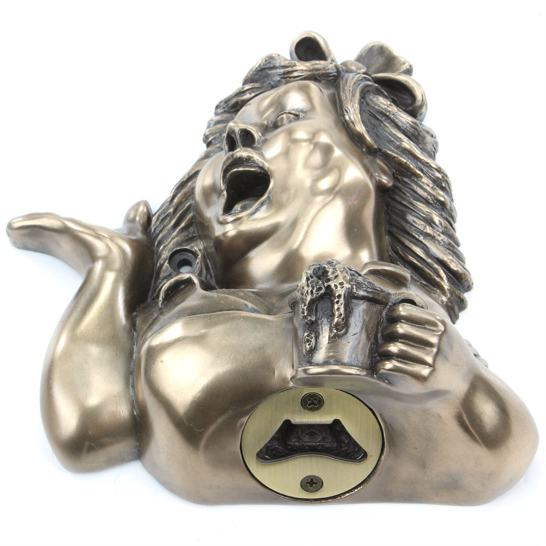 Wall Mounted Character Bottle Opener - Betty Stogs (Bronze)