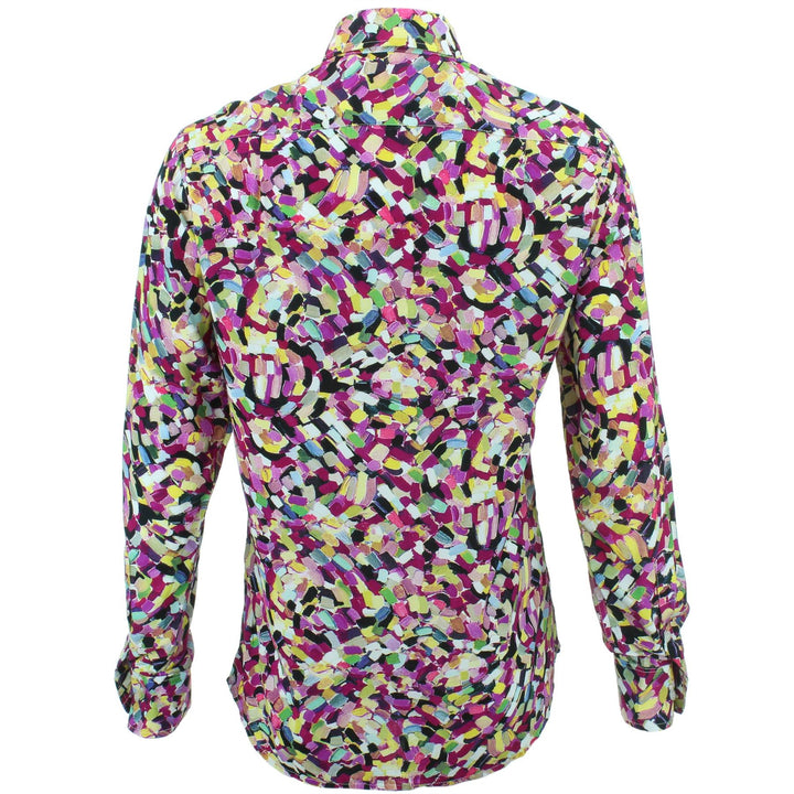 Regular Fit Long Sleeve Shirt - Brushstrokes