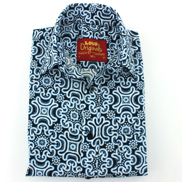 Regular Fit Short Sleeve Shirt - Tribal Fret