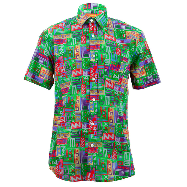 Regular Fit Short Sleeve Shirt - Aztec